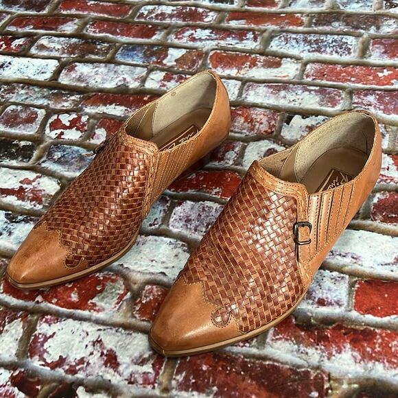 Vintage Brown leather weave booties piña colada brand - Picture 6 of 8